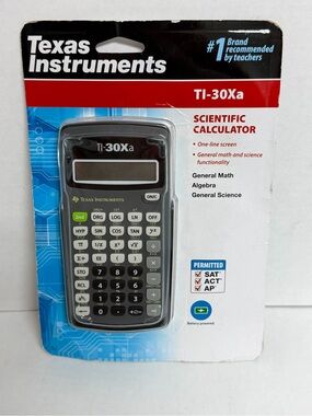 Texas Instruments TI-30Xa Scientific Calculator LCD Display Battery Powered